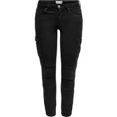 Donna - Tinta unita Pantaloni Only Missouri Mid Rise Cargo Pants - Black