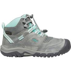 Drawstring Hiking boots Children's Shoes Keen Kid's Ridge Flex Mid WP Boot - Grey/Blue Tint