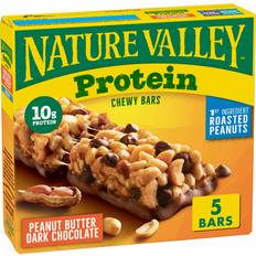 Peanut Butter Dark Chocolate Protein Chewy Bars