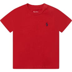 9-12M T-shirts Children's Clothing Ralph Lauren Boy's Jersey Logo T-shirt- Red