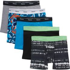 Boys Boxer Shorts Hanes Boy's Boxer Brief Underwear 5-pack - Blue/Assorted