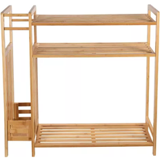 Bamboo Hallway Furniture & Accessories Organize It All Lohas Natural Shoe Rack 30.5x31.5"