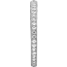 Pandora Rings Pandora Sparkle & Hearts Ring - Silver/Transparent