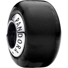 Pandora Mini Murano Charm - Silver/Black