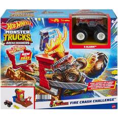 Monster Trucks Hot Wheels Monster Trucks Arena Smashers 5 Alarm Fire Crash Challenge