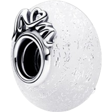 Pandora Glittery Mom & Love Charm - Silver/White