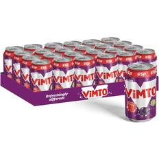 Raspberry Drinks Vimto Original Fizzy Cans 33cl 24pack