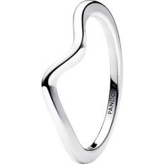 Pandora Polished Wave Ring - Silver