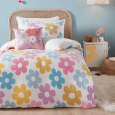 200 cm Duvet Covers Bedlam Fleece Floral Flowers Duvet Cover Multicolour (200x140cm)