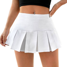 Shein EZwear Pleated Skirt with Plain Pleated Hem Mini