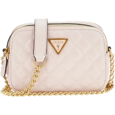 Guess Roze Handtassen Guess Giully Quilted Mini Crossbody - Light Pink