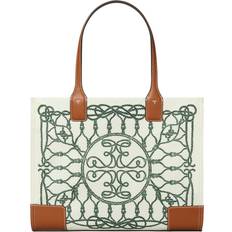 Tory Burch White Totes & Shopping Bags Tory Burch Ella Printed Small Tote - Ivory Abstract Rope