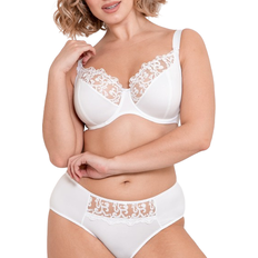 Flirtelle Swirl Balcony Bra - White