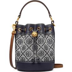 Tory Burch Mini T Monogram Bucket Bag - Tory Navy