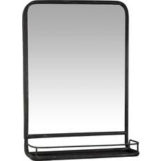 Ib Laursen Metal Black Wall Mirror 49x70cm