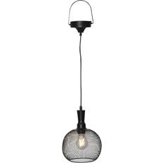 Solcellsbelysning Taklampor Star Trading Sunlight Black Pendellampa ∅ 19cm