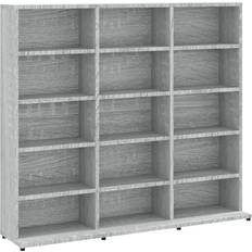 vidaXL CD Cabinet Grey Sonoma Bogreol 89.5cm