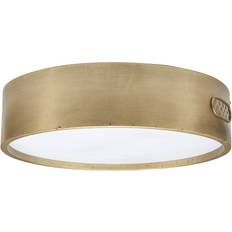 PR Home Norton Brass Ceiling Flush Light 40cm