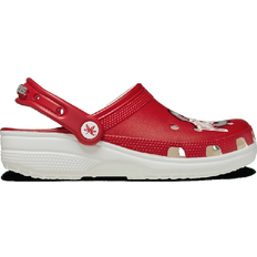 Men - Red Outdoor Slippers Crocs Ohio State Classic - White