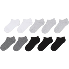 Polyester Socken H&M Ankle Socks 10-pack - Light Gray Melange (0589524011)