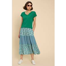 Turquoise - Women Skirts White Stuff Mabel Mixed Print Skirt In Teal