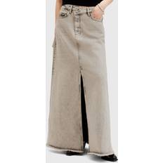 AllSaints Skirts AllSaints Noir Crossover Waist Denim Maxi Skirt