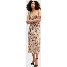 AllSaints Midi Dresses AllSaints Bryony Carmina Midi Slip Dress