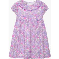 Mesh Dresses Children's Clothing Trotters Kids' Betsy Liberty Floral Print Ric Rac Party Dress, Lilac