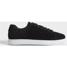 Slhevan Suede Sneaker Låga sneakers Black