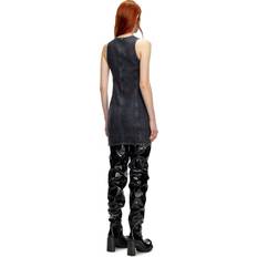 Diesel Dresses Diesel Minidress in denim con placca Oval Vestiti Donna Nero