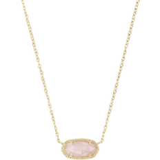 Elisa Pendant Necklace - Gold/Pink