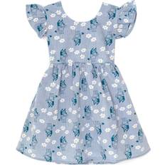 Dresses Bluey Floral Girls Chambray Skater Dress ToddlerChild