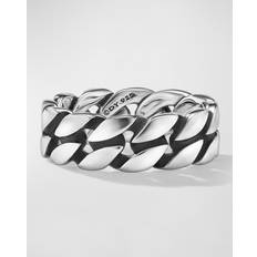 Men - Silver Rings David Yurman Men's Curb Chain Ring in Silver, 8mm SS