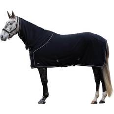 Covalliero Fleece Blanket With Neck Cover For Horses - Noir