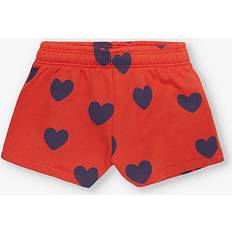 140/146 - Piger Bukser Mini Rodini Red Hearts AOP Sweatshorts 104/110