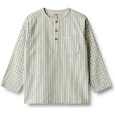 Lange ermer Skjorter Wheat Shirt Bjørk Aquablue Stripe