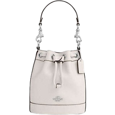 Leather - White Bucket Bags Coach Mini Bucket Bag - Silver/Chalk