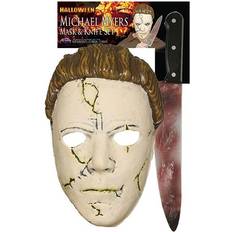 Plastic Facemasks Fun World Halloween Resilient Michael Myers Mask & Knife Set