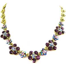 Lila Halsband Les Trésors de Lily [B1751] Collier Créateur 'Dona Marlene' Prune