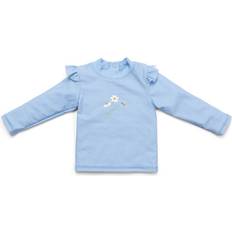 110/116 UV-Pullover Little Dutch Langarm-Schwimmshirt DAISY BLUE in hellblau 98/104