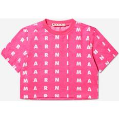 Marni Cropped T-Shirt - Pink/Hvid