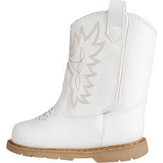 Babies - White Boots Baby Deer Round Toe Western Boot, White SZ