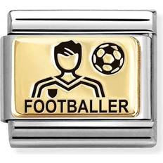 Gold - Men Charms & Pendants Nomination Gold Man Footballer Charm