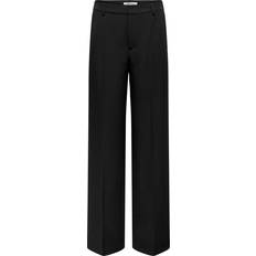 Only Berry High Waisted Wide Trousers - Black