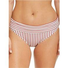 Figleaves Clothing Figleaves Womens Castaway Fold Bikini Bottom Red Nylon