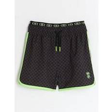 Black Swim Shorts River Island Boys Ri Monogram Swim Shorts Black, Black, Age: 11-12 Years age: 11-12 YEARS