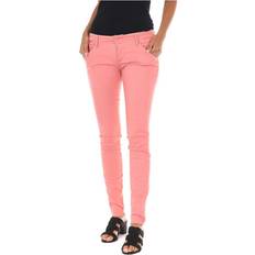 Met Womens Long stretch fabric pants 70DBF0585-G194 woman Pink Cotton Waist