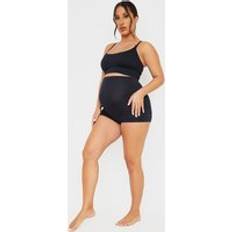 PrettyLittleThing Maternity Black Seamless Strappy Nursing Bra, Black