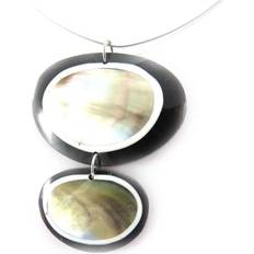 Men - Nickel Free Necklaces Les Tresors De Lily [J8483] Mother-of-pearl 'Kilimanjaro' necklace