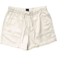 Tencel Shorts GAP Womens Tencel Relaxed Shorts White Linen